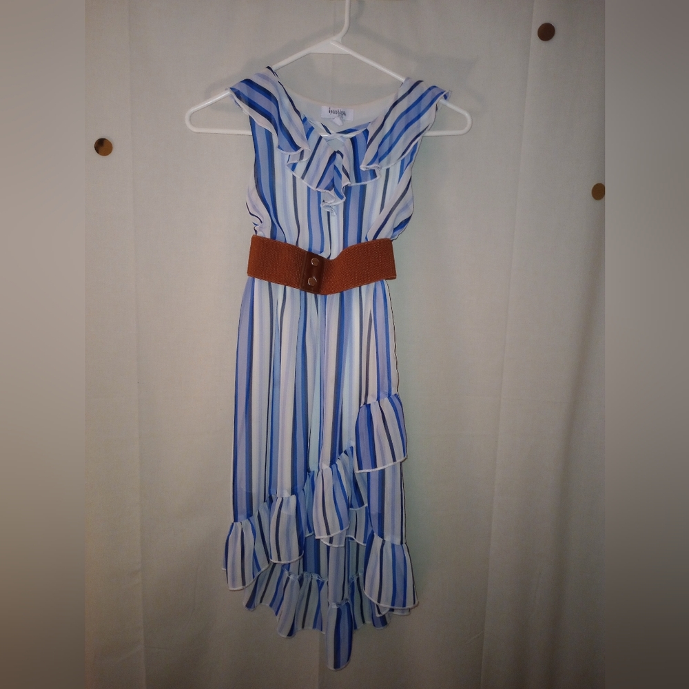 Blue Linen Dress